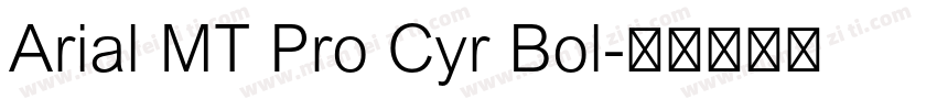 Arial MT Pro Cyr Bol字体转换